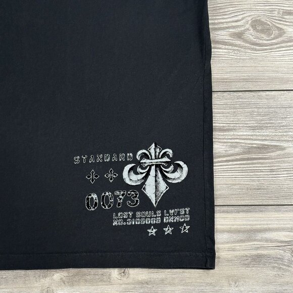 Crazy Y2K Affliction Velour Graphic T Shirt - Picture 6 of 7